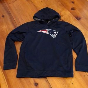 Boys Patriots Sweatshirt. Youth Lg 14-16. Navy.